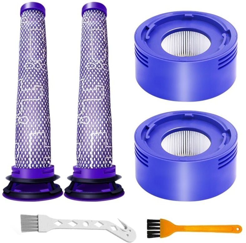 6 Stück Vorfilter HEPA-Nachfilter Ersatz für Dyson V8 und V7 Akku-Staubsauger Zubehör