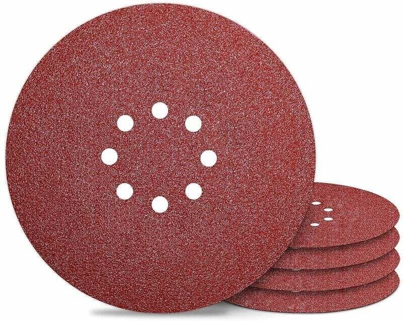 Schleifscheibe Schleifscheibe 225 mm 8-Loch Schleifscheiben Körnung 180 für Wandschleifer Schleifpapier 50 STK
