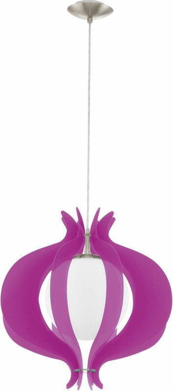 Eglo - Hänge Leuchte Pendel Lampe Decken Beleuchtung E27 Glas Kugel 92948 Purple