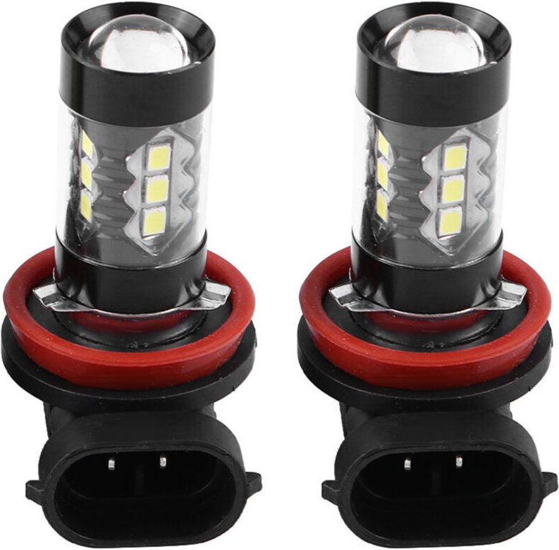 Stück H11 H8 12V-24V 80W LED-Nebelscheinwerfer- und Tagfahrlichtlampen für Autos,