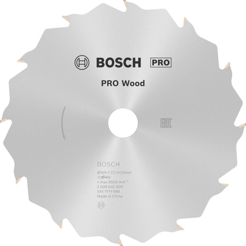 Pro Holz KSB,165x1.7x20mm,T12 - 2608642600 - Bosch