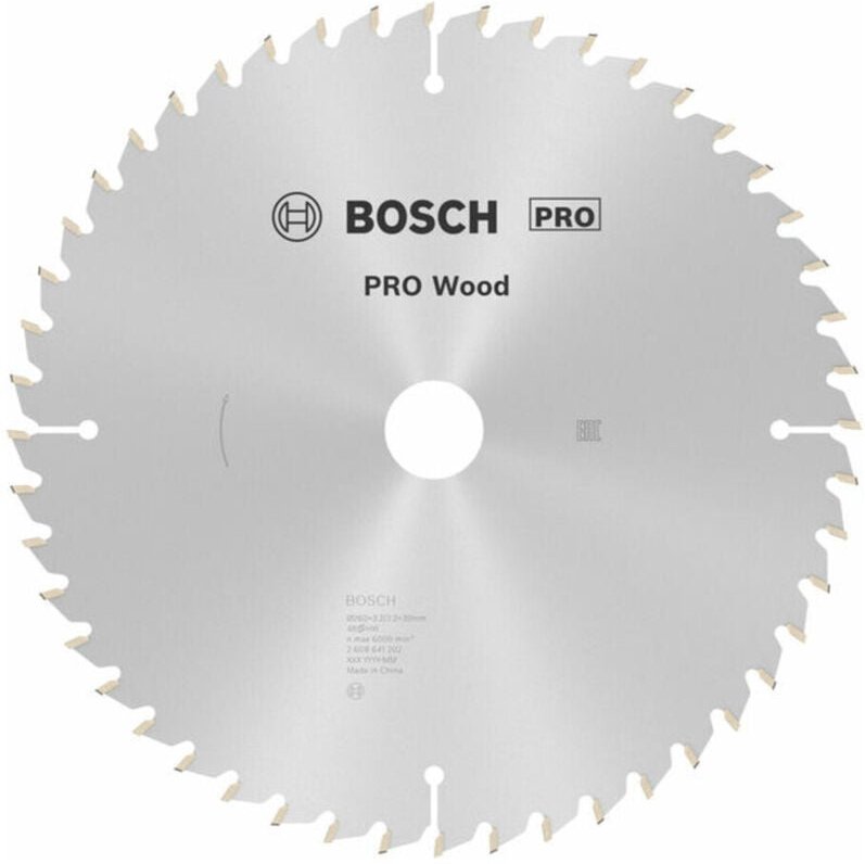 Pro Wood Kreissägeblatt, 260 x 3,2 x 30 mm, T48 - Bosch