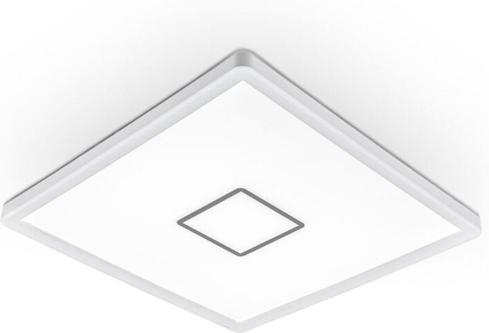 B.k.licht - Deckenleuchte Ø29,3 cm - 18W, 2400lm, led, neutralweiß, quadratisch, silberfarbig