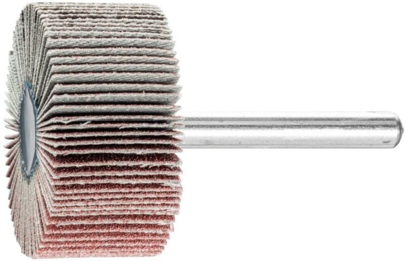 Fächerschleifer Ø40xH20mm K.120 Korund Schaft-D.6mm Pferd