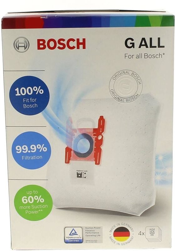 Ersatzteil - 4er Pack Staubsaugerbeutel g, original - Bosch siemens, ufesa, girmi, entronic