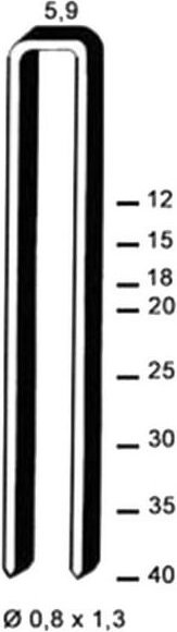 Bostitch - Verzinkte Heftklammern SX35 L.35 mm - Packung zu 800 - SX35