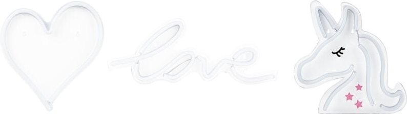 LED Neonlicht 3er Set SUSIE Rosa