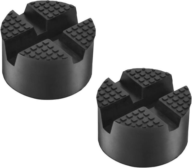 Gabrielle - Gummi-Wagenheber-Pad, Auto-Unterbodenschutz-Pad-Adapter-Zubehörwerkzeug für Wagenheber (2er-Pack)
