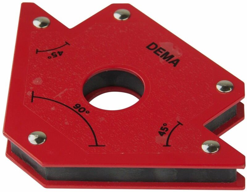 Dema - Magnetschweißwinkel Schweißwinkel Winkelmagnet Magnetwinkel Magnethalter 22 kg