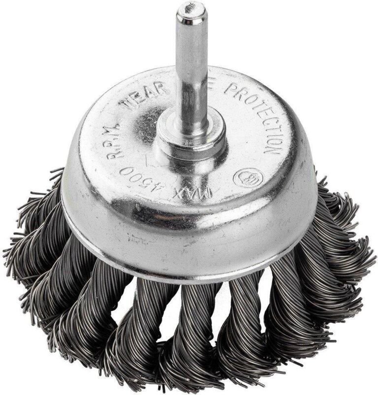 Metallbürste graphite Durchmesser 75 mm Stahl ergonomisch