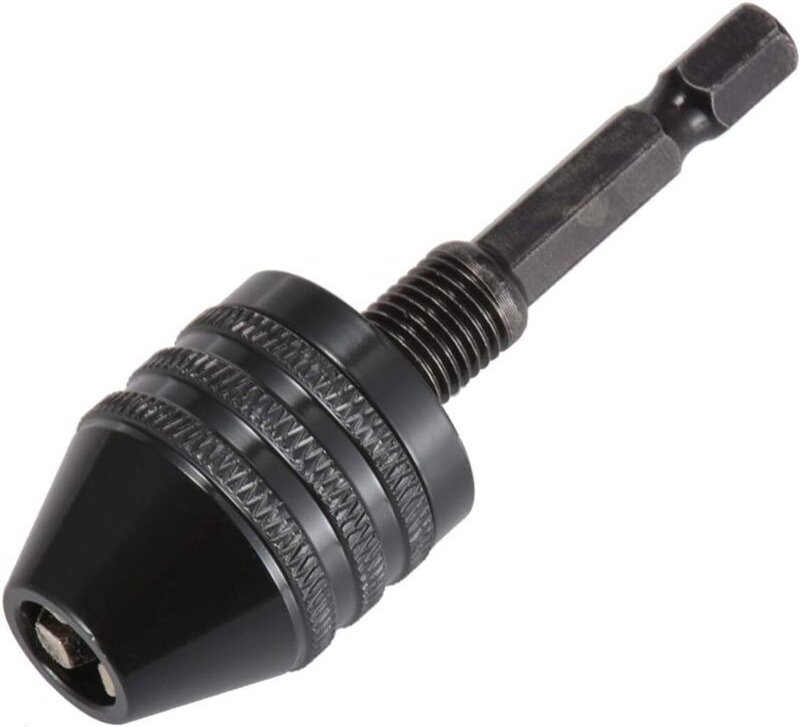 Thumbnail - Schnellwechsel-Bohrfutter, 6,35-mm-Adapter, 0,6–8 mm Sechskantschaft, 3-Backen-Mini-Bohrfutteradapter, Spannbereich