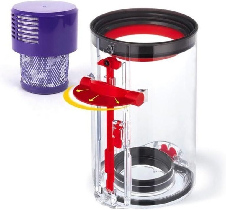 Verbesserter Staubbehälter für Dyson V10 SV12 Staubsauger, großer Ersatzbehälter für Dyson V10 Staubbehälter, Teilenumme...