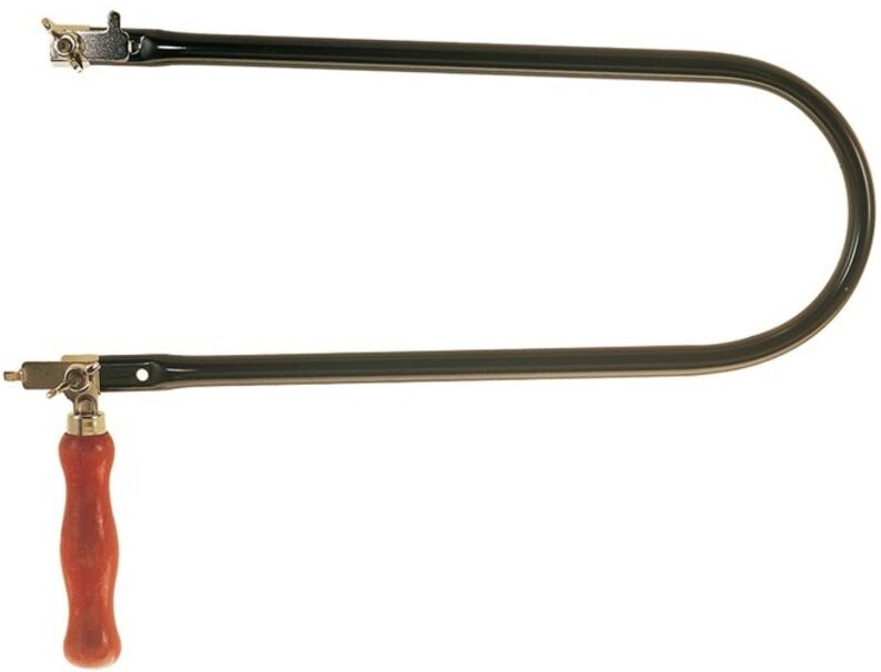 Laubsägebogen Stahlrohr-Ø13 mm Ausladung 320 mm mit Holzheft
