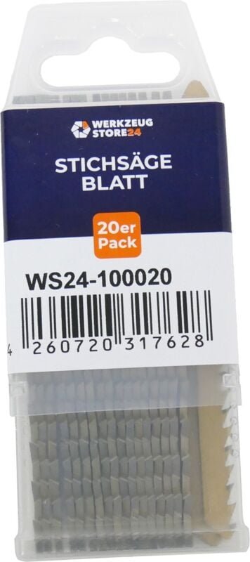 20x CV-Stichsägeblatt geschliffen/geschränkt gl 100 vl 75 mm winkelgerecht 100020 - Ws24