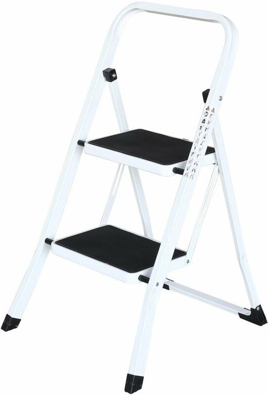 Klappbare Haushaltsleiter - Tritt mit zwei Stufen
