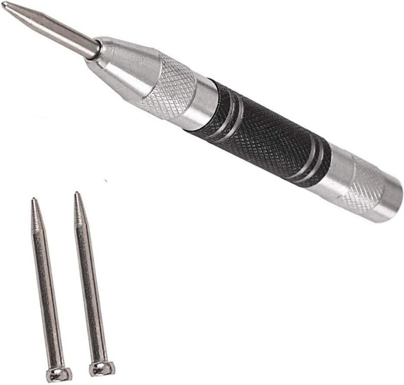 Ersandy - Automatischer Körner, 5 Zoll, automatischer Körner, Markierer, federbelasteter Körner, einstellbare Spannung, ...