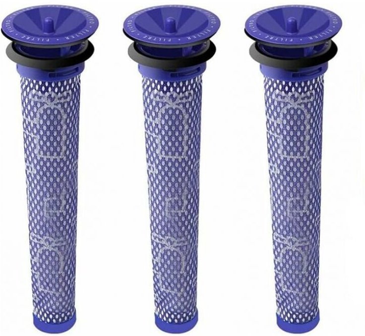 3er-Pack waschbare Ersatzteile für Staubsauger: Vorfilter für Dyson V8, V6, V7, DC58, DC59, DC61, DC62 Staubsauger