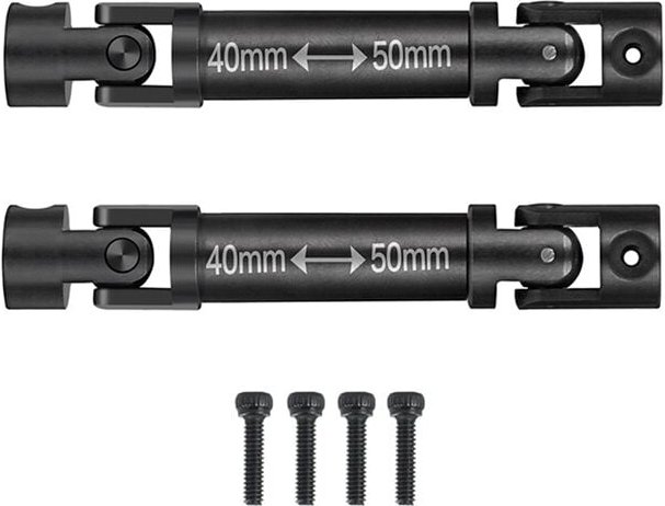 Tlily - FüR fms FCX24 Metall Stahl Antriebswelle cvd 1/24 rc Crawler Car Upgrades Teile ZubehöR