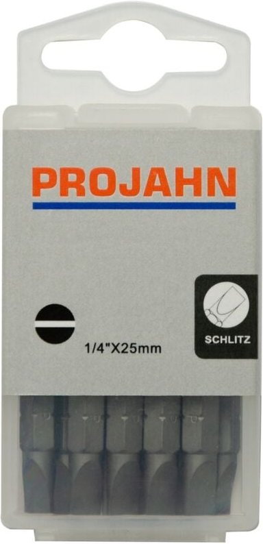 1/4 Bit L25 mm Schlitz 8,0 x 1,6 mm 10er Pack - Projahn