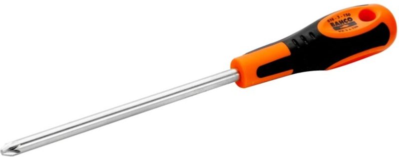 Bahco Pozidriv-Schraubendreher mit Gummigriff, PZ2 x 125 mm