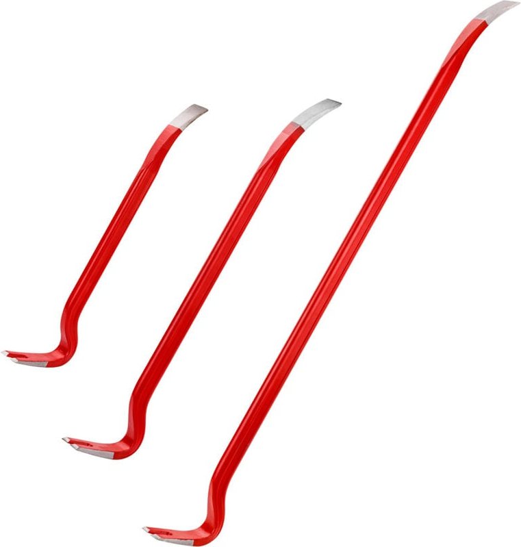 HM Müllner Nageleisen-Set 3 tlg 5N-3 Brecheisen Nagelzieher Länge 350 600 900 mm