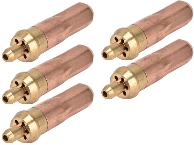 5Pcs Acetylen Schneidspitze Schneidbrenner Spitze Acetylen Schneidspitze Schweißbrenner Düse Zubehör Werkzeug Set Kit - ...