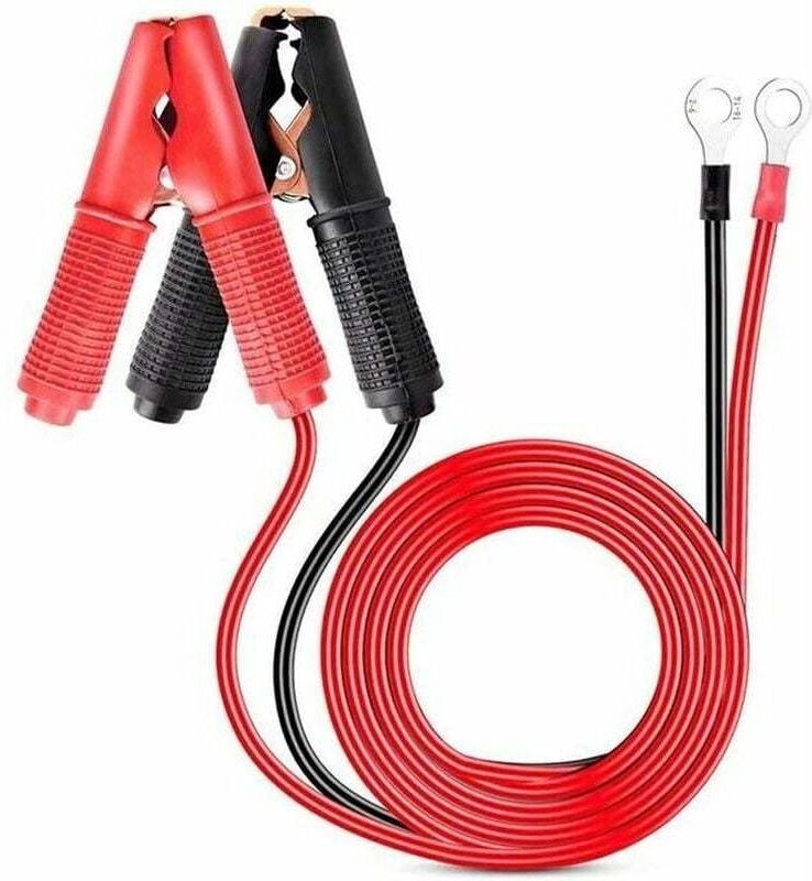 Jalleria - 2 Stück 30 a Krokodilklemme Krokodilklemme 12 v 24 v Autobatterie-Ladegerät 1 m Jumper