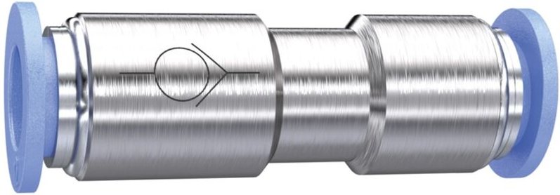 Riegler - Gerades Rückschlagventil »Blaue Serie «, Steckanschluss, Schl.-Ø 4, 204.04-2