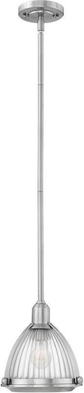 Elroy Hinkley 1 Light Pendelleuchte Nickel gebürstet