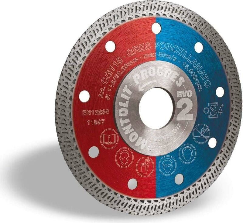 Montolit - diamantscheibe 230 mm fž£r feinsteinzeug harter keramikfliesen cermont CG230