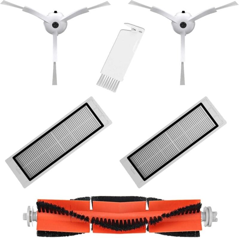 Ersatzzubehör für xiaomi mi Roboterstaubsauger, Roborock S50 S51 S55 S6 Roboter, Ersatzteile, Bürste und Filter für Stau...
