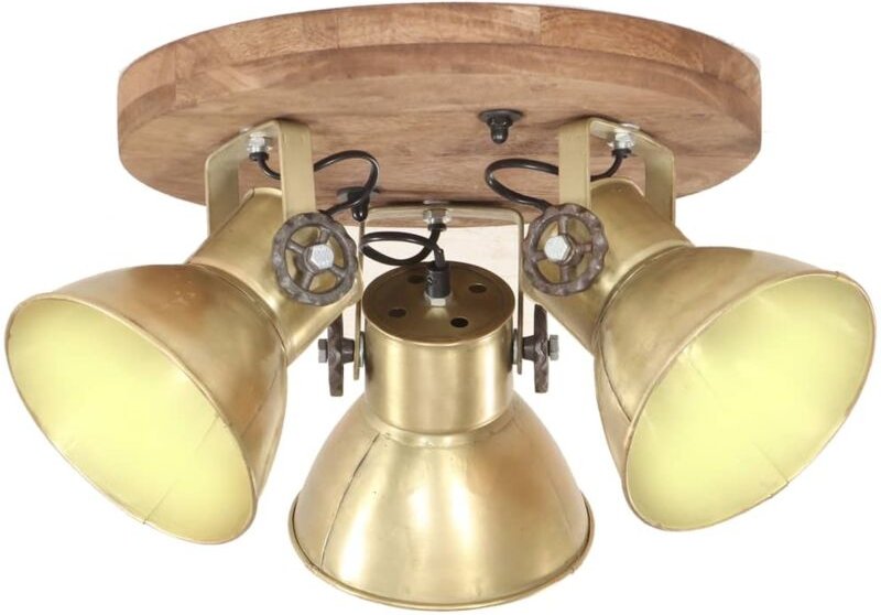 Deckenlampe Industriestil 25 W Messing 42x27 cm E27 vidaXL85336