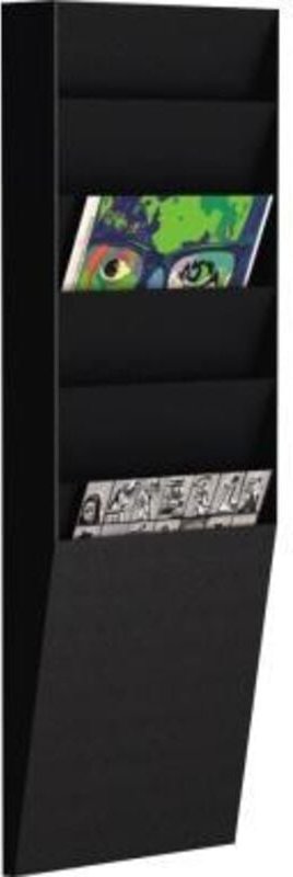 Wand-Sortiertafel v 6F A4V1X6.01 din A4 schwarz - Paperflow