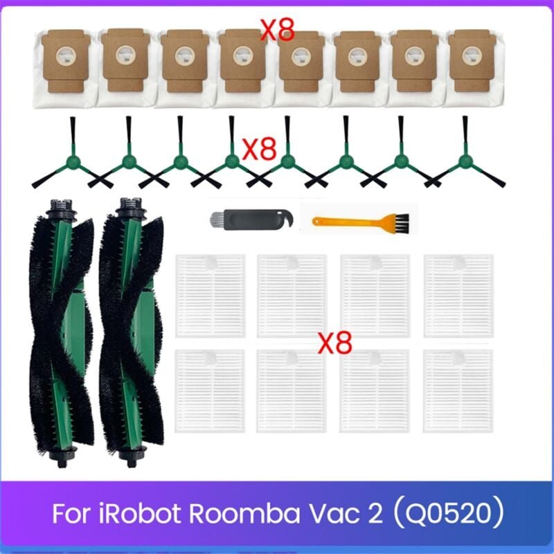 Hauptseitenbürste Hepa-Filter Staubbeutel für Combo