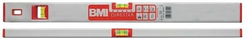 BMI - Wasserwaage Eurostar, Länge 200 cm, eloxiert, 1 Stück, robust und langlebig