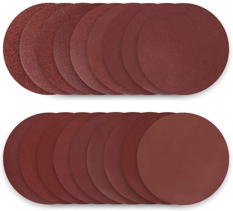 180 mm Schleifscheiben, Schleifscheibe, 50 Stück Schleifpapier, Körnung 40/60/80/100/120/150/180/240/320/400