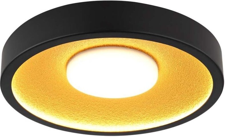 Deckenleuchte LED Deckenlampe 3 Lichtmodi matt goldfarben Memoryfunktion D 40 cm