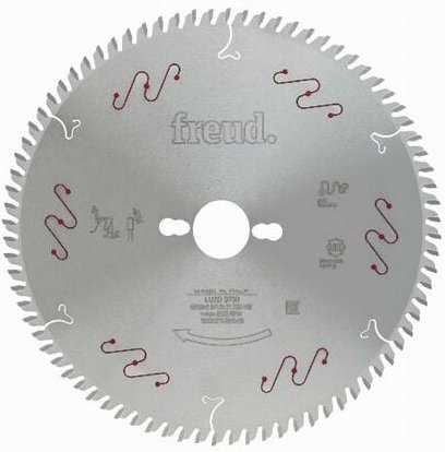 Freud - Dünne Klinge für Holz-/Kompositplatten Ø250 2,5/1,8 AL30 Z80 ba - F03FS04957 -LU2D 0700