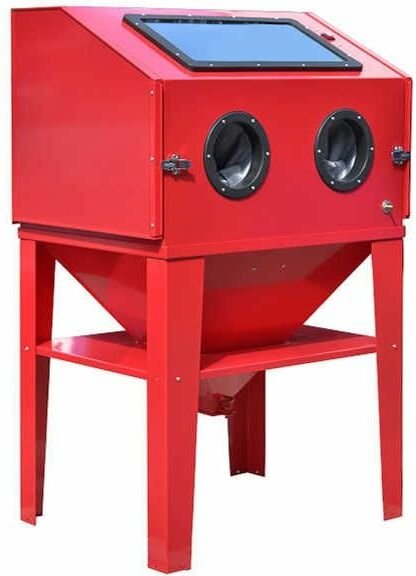 Varan Motors - NESB-10 350 Liter Strahlkabine, Mikrostrahlanlage, Sleeve-Strahlanlage mit Zubehör