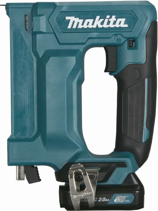 12 v cxt Li-Ion 2 Ah 7 / 10 mm Makita Heftgerät - 2 Batterien, Ladegerät, Koffer - ST113DSAJ