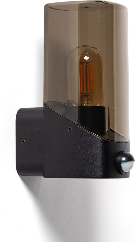 Wandleuchte Außen mit pir Sensor Pelly Schwarz