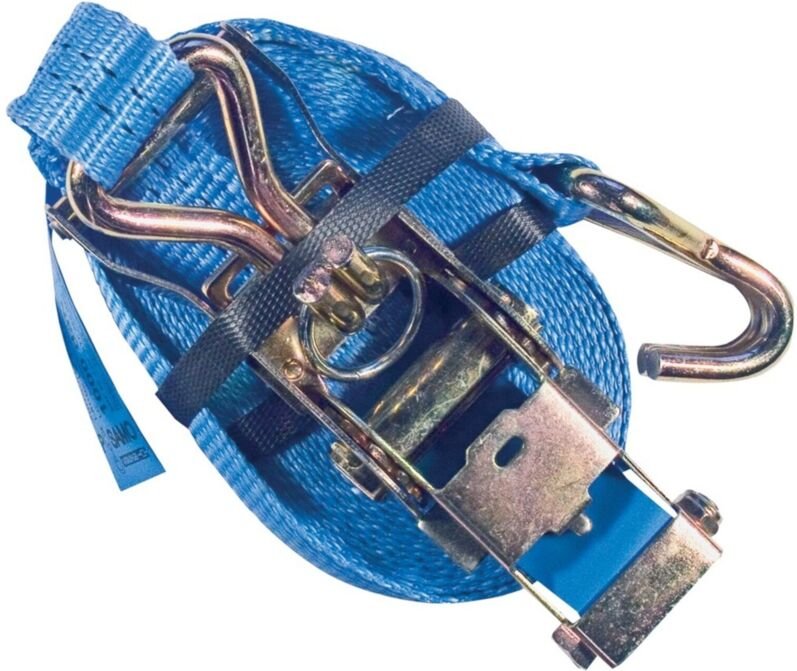 Pösamo Zurrgurt Ratsche u.Hacken 2,5x500cm blau