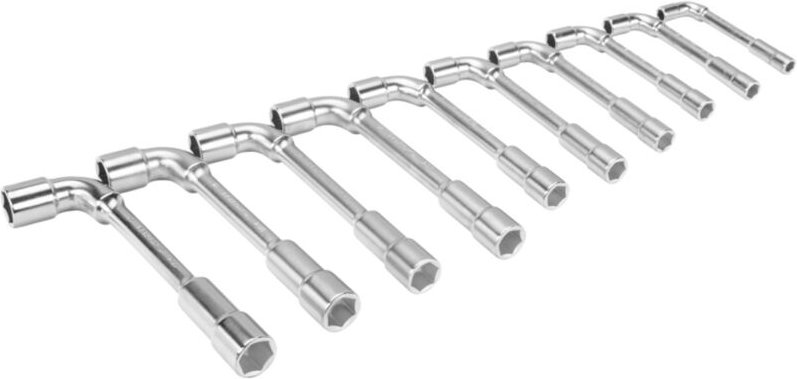 Bahco Metrischer, gekröpfter Doppelsteckschlüssel-Satz, 6 x Sechskant-Dynamic-Drive-Profil - 10 Stück/Packung