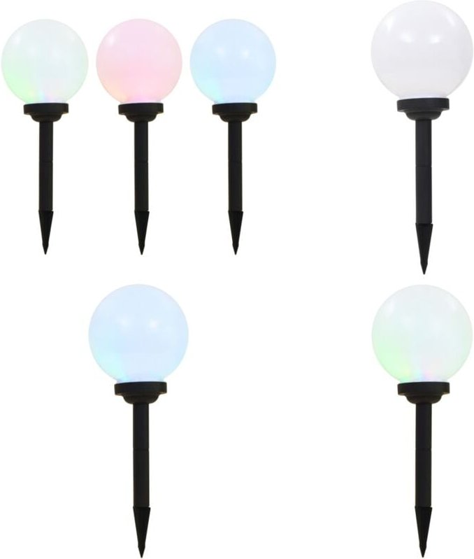 Thumbnail - Vidaxl - Outdoor Solarleuchten 3 Stück led Kugelförmig 20 cm rgb - Outdoor Beleuchtung - Solarleuchte - Gartenbeleuchtun...