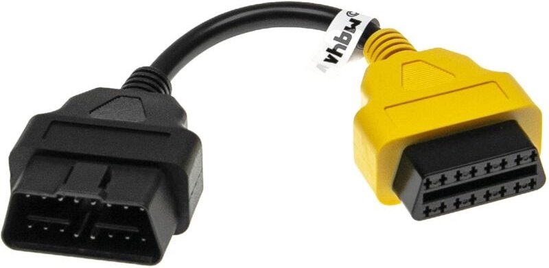 Vhbw - obd Adapter 16Pin-OBD1 auf OBD2 kompatibel mit Fiat Grande Punto, Fiorino, Qubo, Punto, Ypsilon, 500, Doblo, Duca...