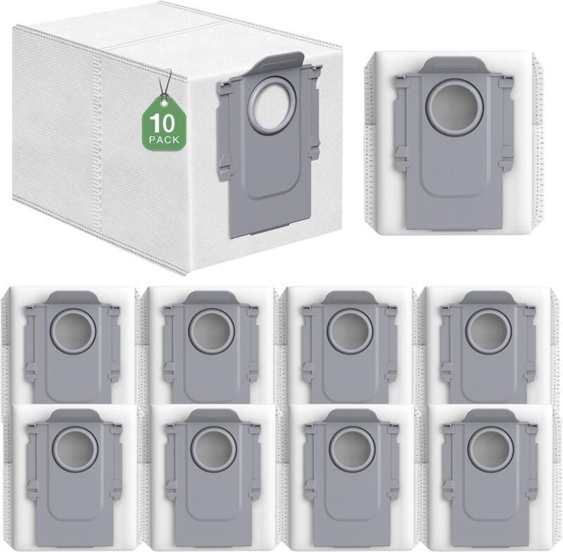 10er-Pack Q Revo Staubbeutel, kompatibel mit den Saugrobotern Roborock Q Revo/Q Revo S/Q Revo Pro/Q Revo Master, hochwer...