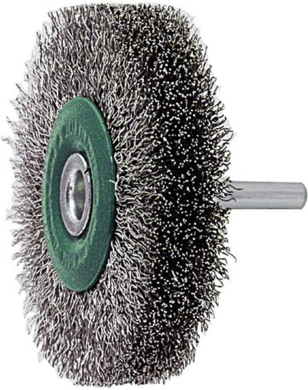 Lessmann ® - Lessmann Schaft-Rundbürste INOX-Draht 0,30 mm, Bürsten-⌀xBesatzbreite: 50X15 mm