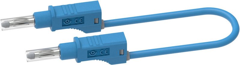 Electro Pjp - 2217/600V-CD1-200Bl Messleitung Bananenstecker Bananenstecker 2.00 m Blau 1 St.