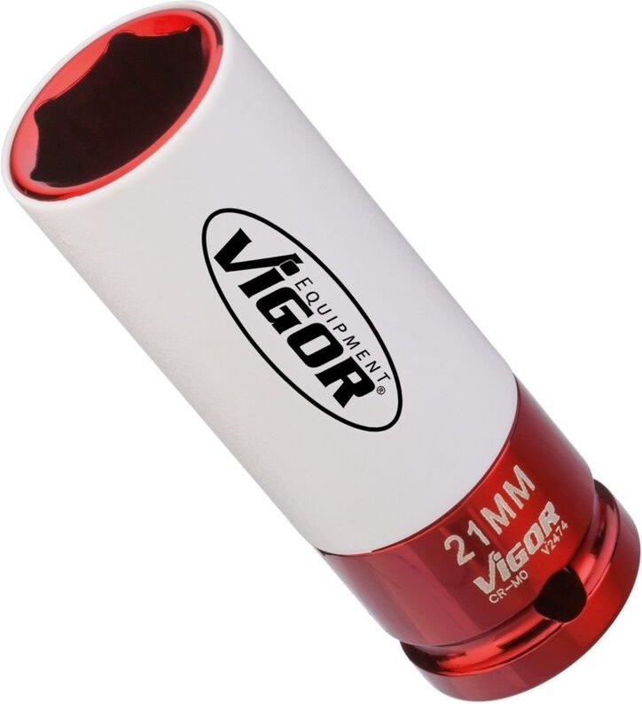 Schlagschrauber Steckschlüsseleinsatz ∙ V2474 ∙ 1/2 Zoll (12,5 mm) Vierkant hohl ∙ Außen Sechskant Profil ∙ sw 21 mm