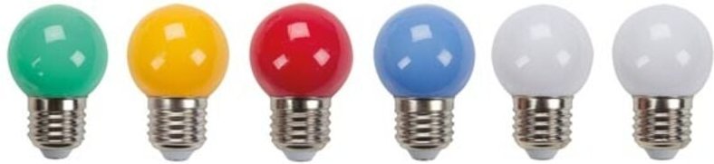 LED-Lampen - Verschiedene Farben - 6 St.